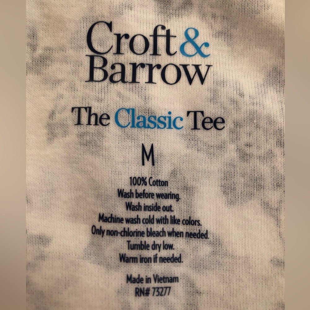 CROFT & BARROW Womens T-Shirt Size Medium 100% Cotton V Neckline New - Picture 5 of 6
